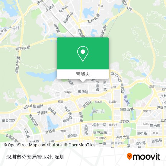 深圳市公安局警卫处地图