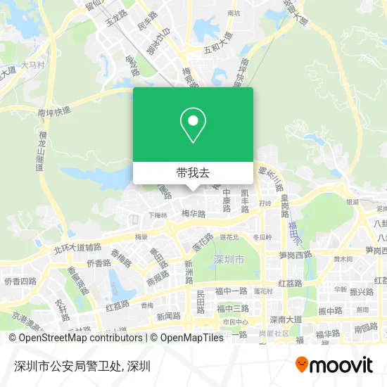 深圳市公安局警卫处地图