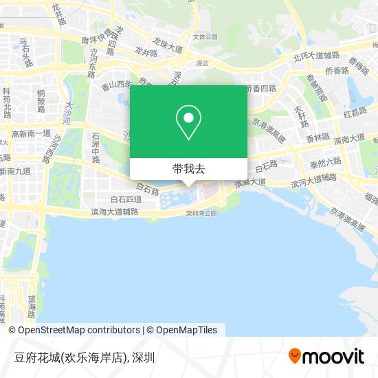 豆府花城(欢乐海岸店)地图