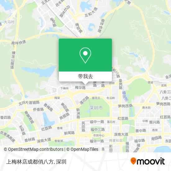 上梅林店成都俏八方地图
