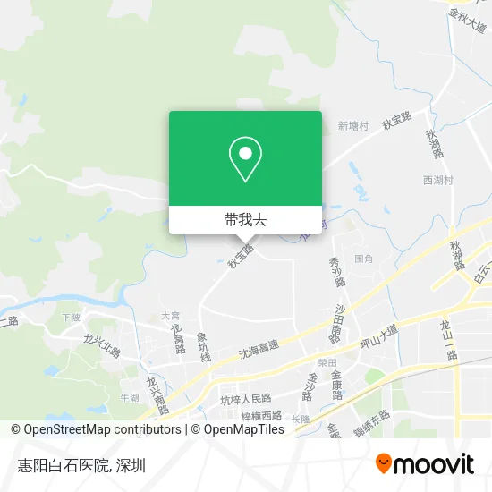 惠阳白石医院地图