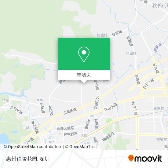 惠州伯骏花园地图