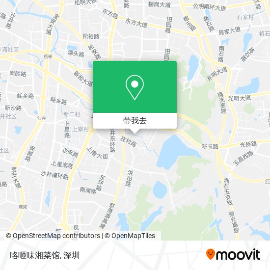 咯咂味湘菜馆地图