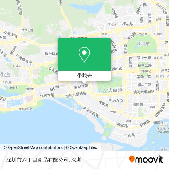 深圳市六丁目食品有限公司地图