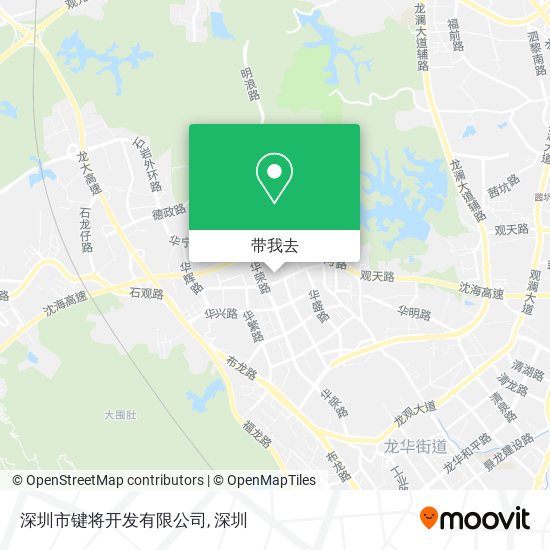 深圳市键将开发有限公司地图