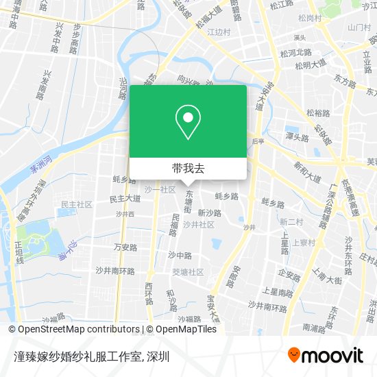潼臻嫁纱婚纱礼服工作室地图