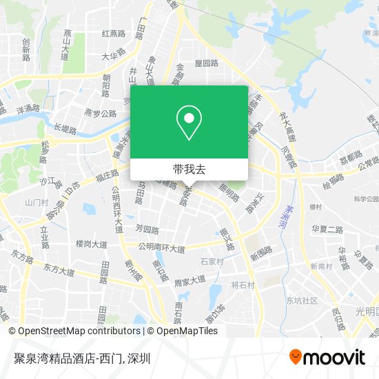 聚泉湾精品酒店-西门地图