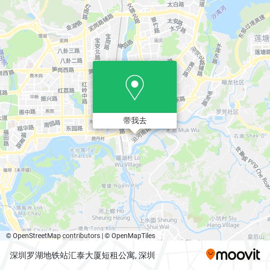 深圳罗湖地铁站汇泰大厦短租公寓地图