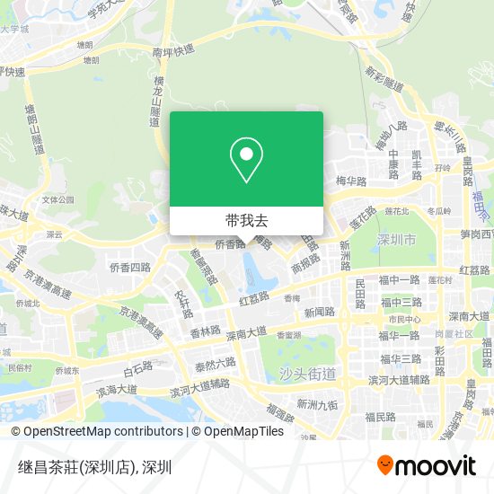 继昌茶莊(深圳店)地图