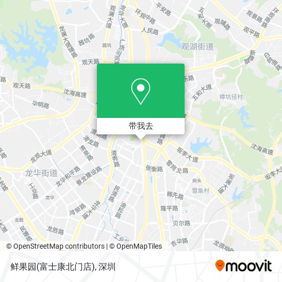 鲜果园(富士康北门店)地图