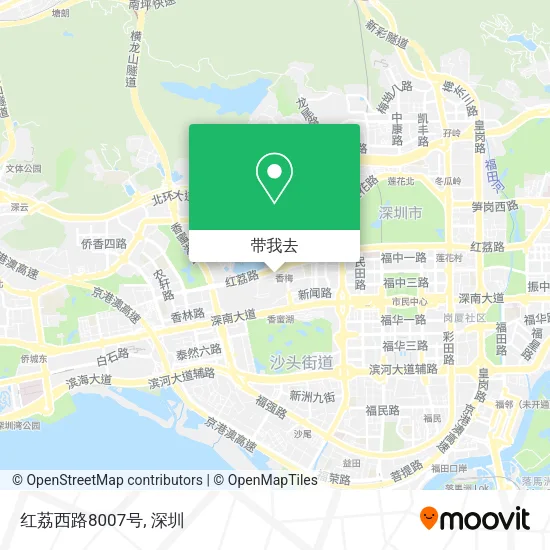 红荔西路8007号地图