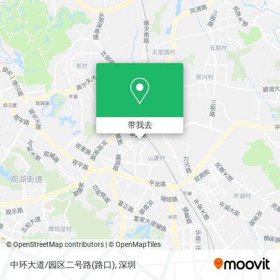 中环大道/园区二号路(路口)地图