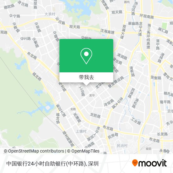 中国银行24小时自助银行(中环路)地图