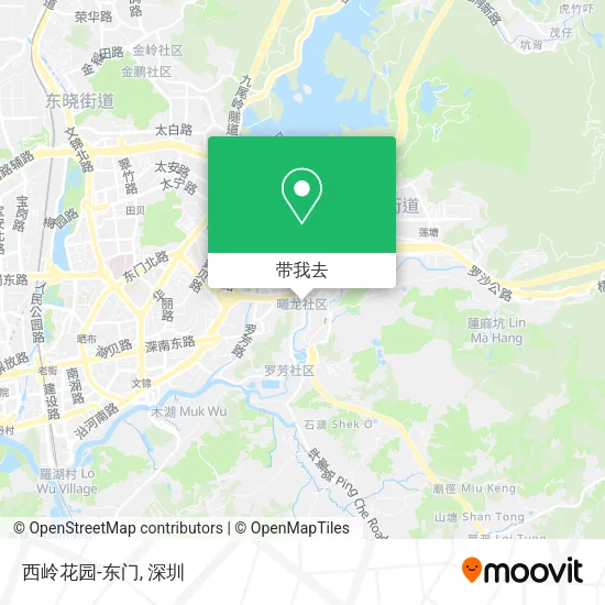 西岭花园-东门地图