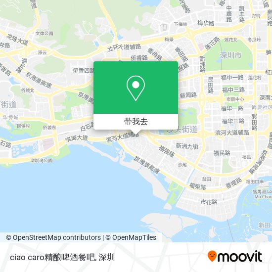 ciao caro精酿啤酒餐吧地图