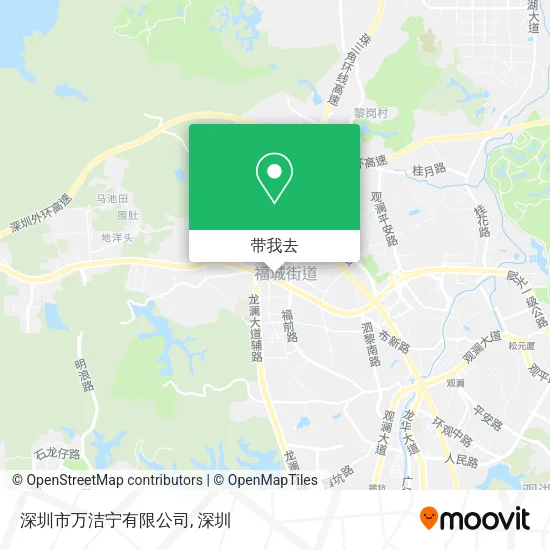 深圳市万洁宁有限公司地图