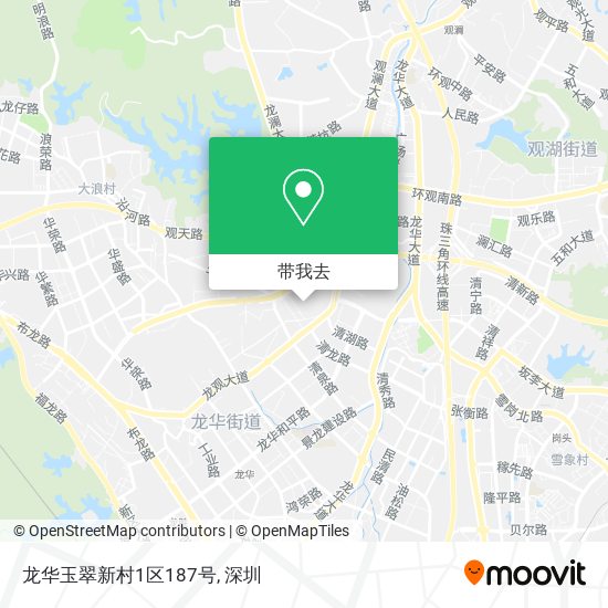 龙华玉翠新村1区187号地图