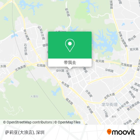 萨莉亚(大浪店)地图