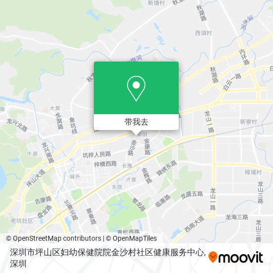 深圳市坪山区妇幼保健院院金沙村社区健康服务中心地图