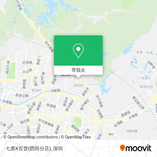 七星K百货(西田分店)地图