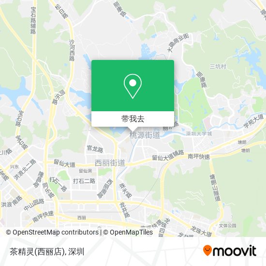 茶精灵(西丽店)地图