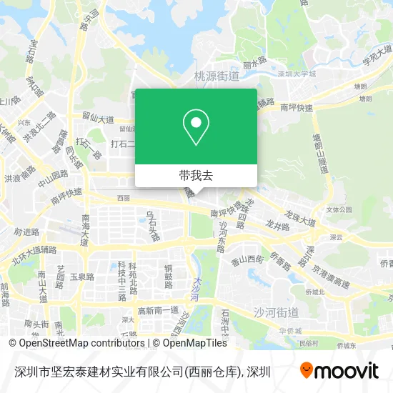 深圳市坚宏泰建材实业有限公司(西丽仓库)地图
