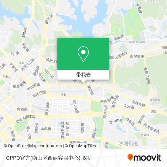 OPPO官方(南山区西丽客服中心)地图