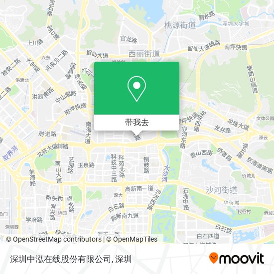 深圳中泓在线股份有限公司地图