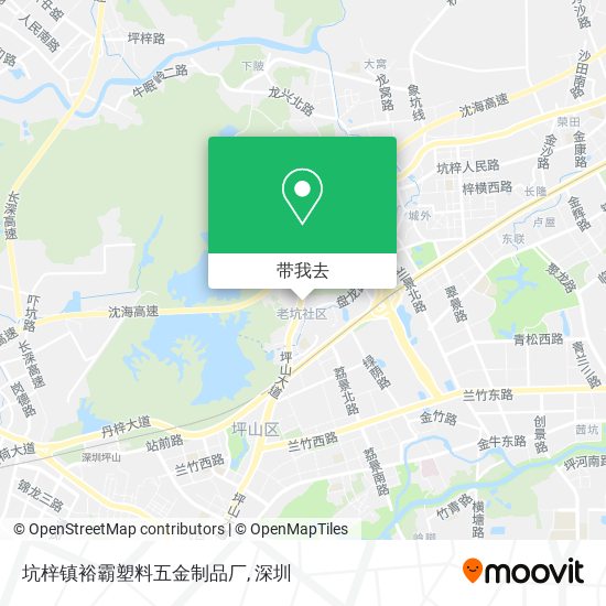 坑梓镇裕霸塑料五金制品厂地图