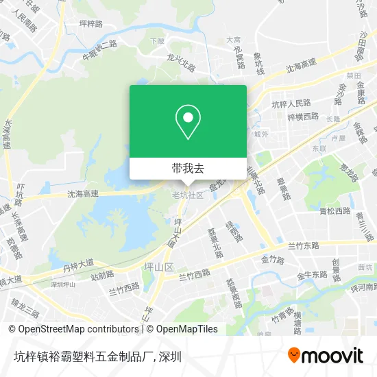 坑梓镇裕霸塑料五金制品厂地图