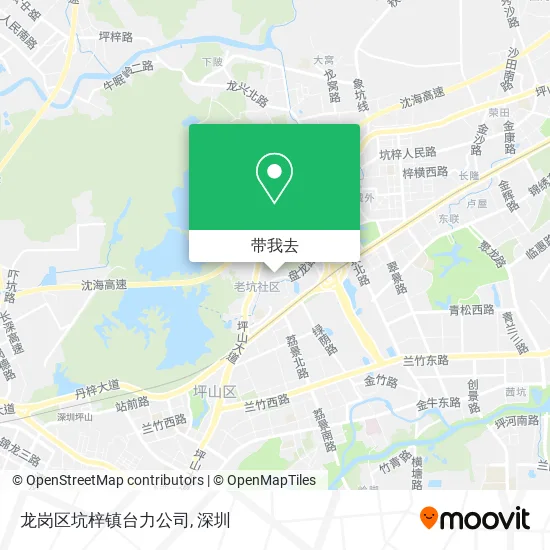 龙岗区坑梓镇台力公司地图