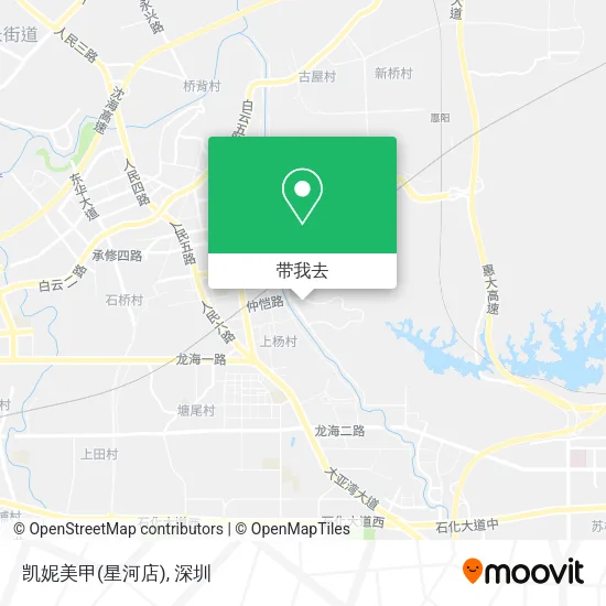 凯妮美甲(星河店)地图