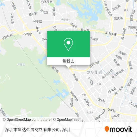 深圳市皇达金属材料有限公司地图