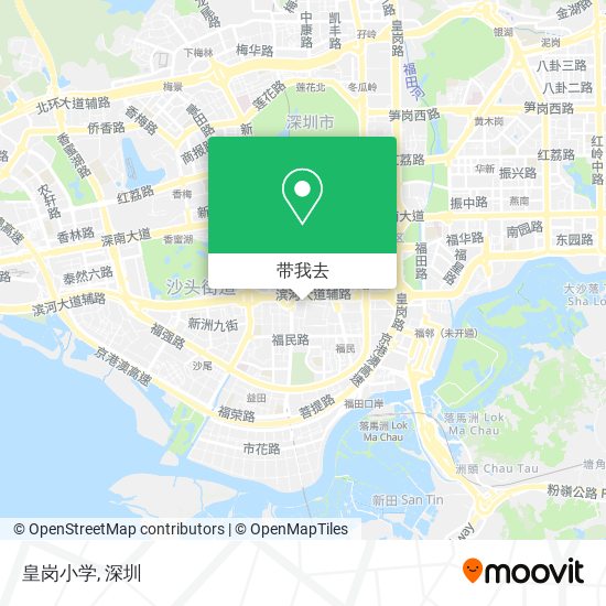皇岗小学地图