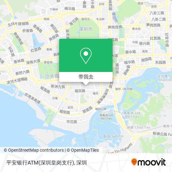 平安银行ATM(深圳皇岗支行)地图