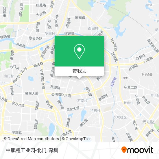 中鹏程工业园-北门地图