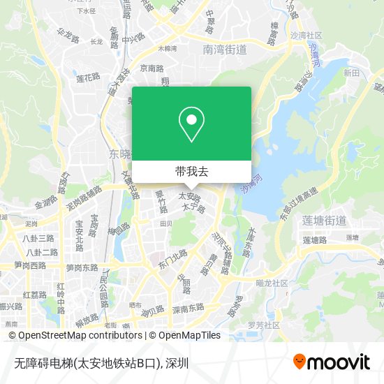 无障碍电梯(太安地铁站B口)地图