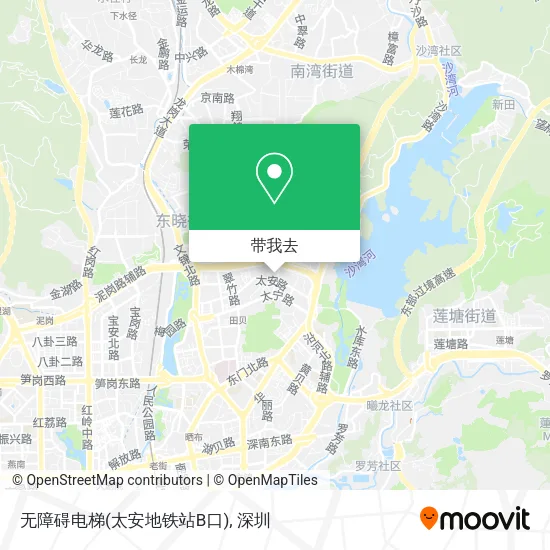 无障碍电梯(太安地铁站B口)地图