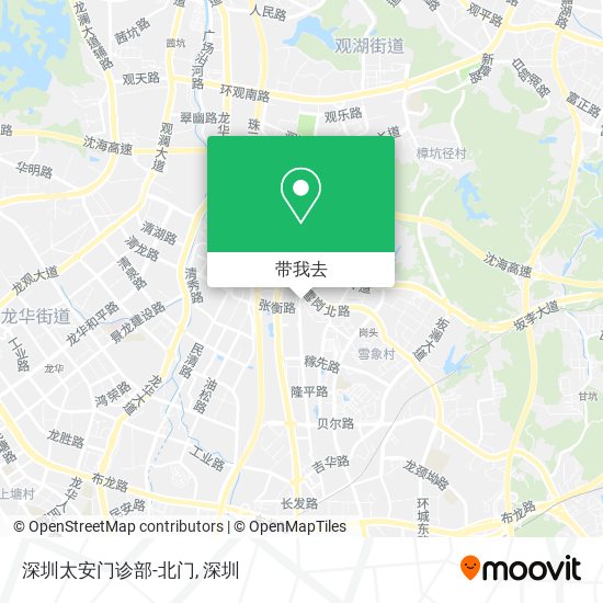 深圳太安门诊部-北门地图