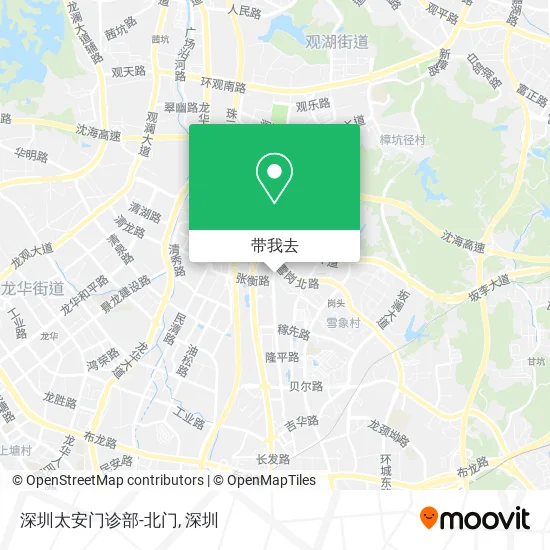 深圳太安门诊部-北门地图