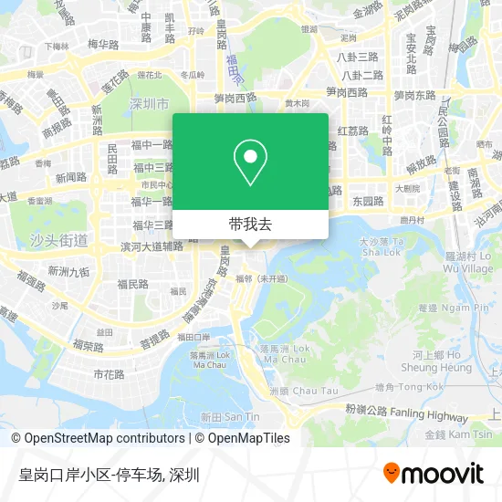 皇岗口岸小区-停车场地图