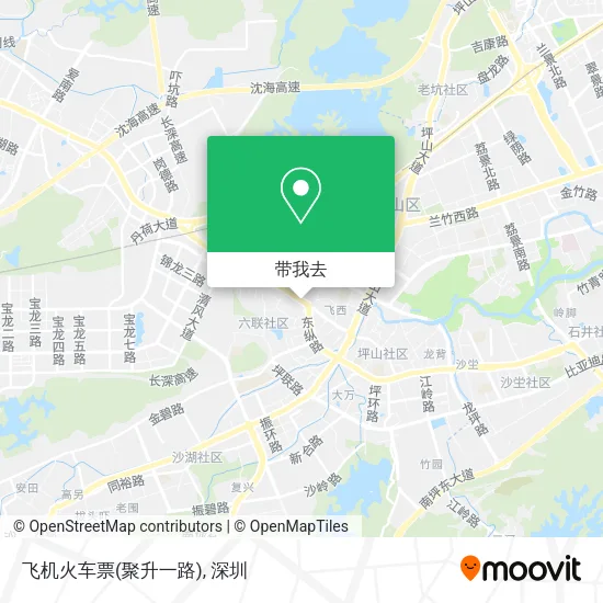 飞机火车票(聚升一路)地图