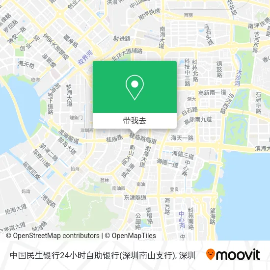 中国民生银行24小时自助银行(深圳南山支行)地图