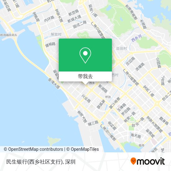 民生银行(西乡社区支行)地图