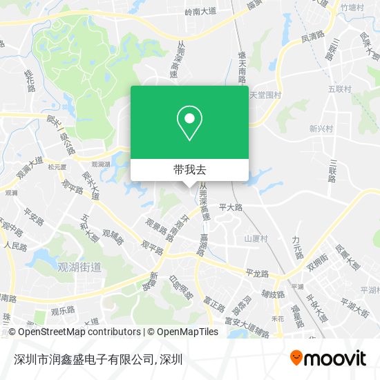 深圳市润鑫盛电子有限公司地图