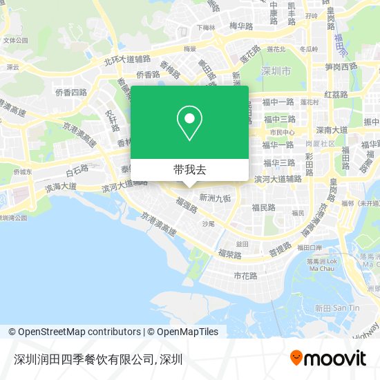 深圳润田四季餐饮有限公司地图