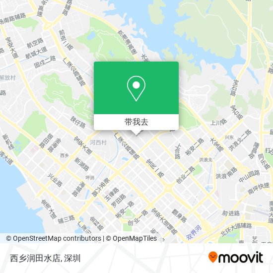 西乡润田水店地图