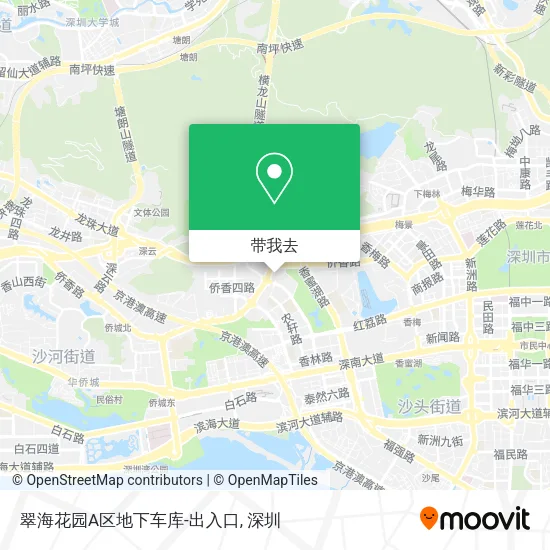翠海花园A区地下车库-出入口地图