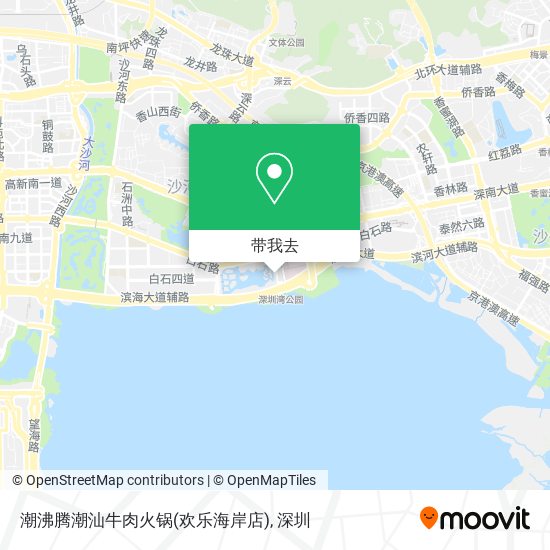 潮沸腾潮汕牛肉火锅(欢乐海岸店)地图