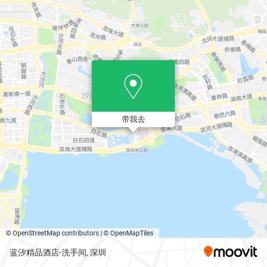 蓝汐精品酒店-洗手间地图